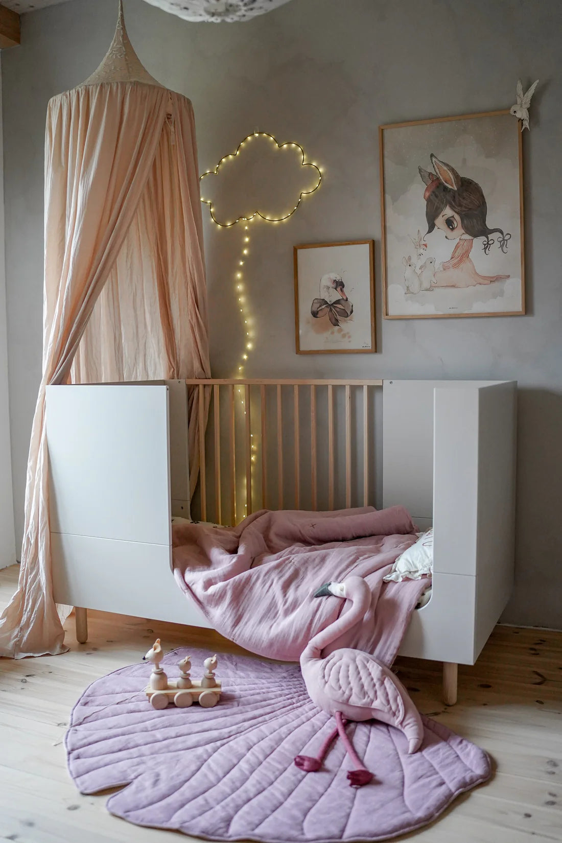 Wood Luck Design, Cot & Junior Bed 2 IN 1, 70x140 cm, Truffle