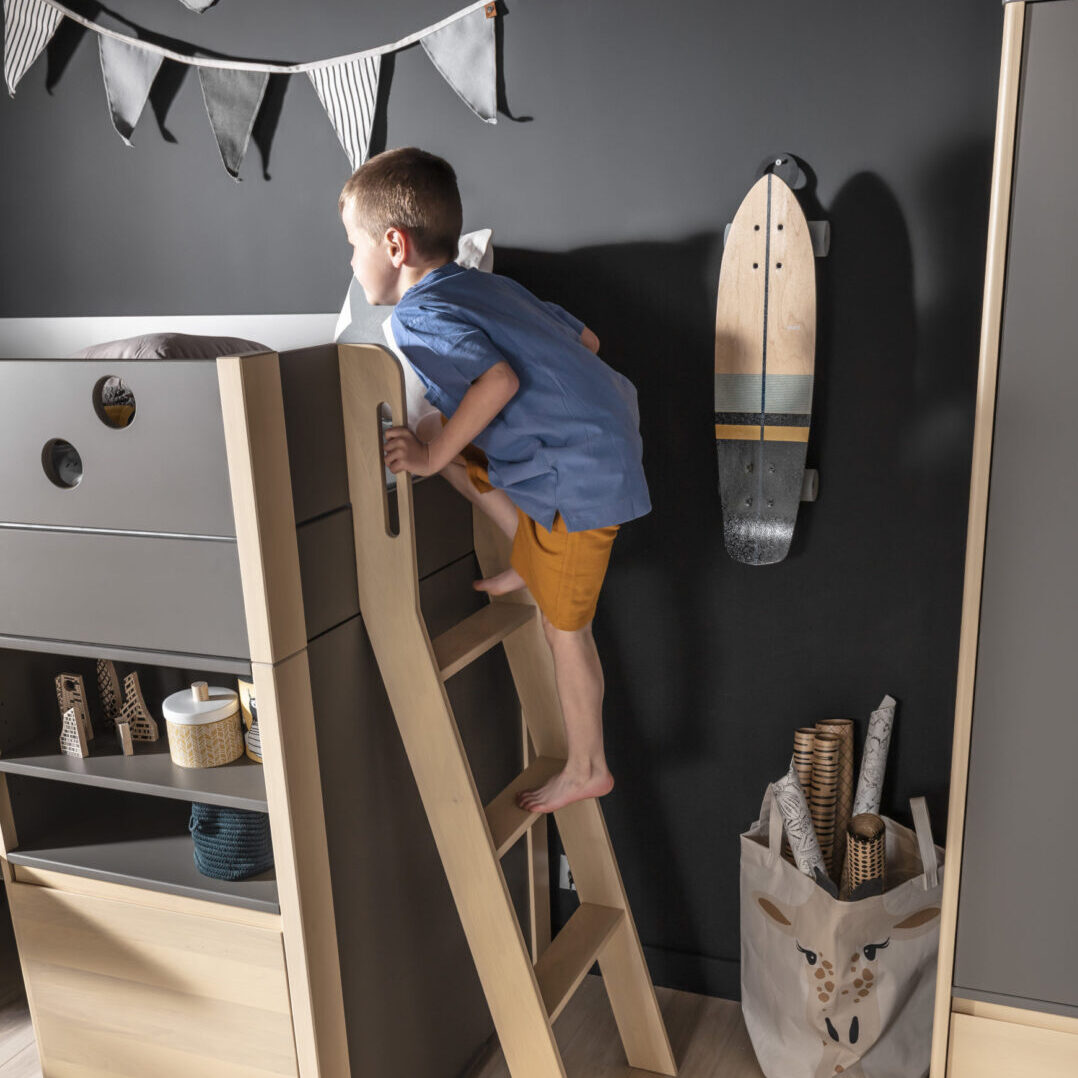 Inmondo, Funflex High Loft Bed, Desk and Storage Unit