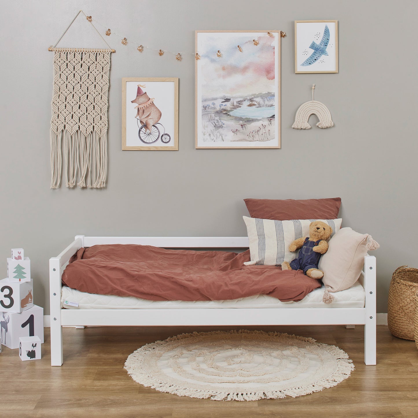 Hoppekids, ECO Dream, Junior bed 70x160 cm, White