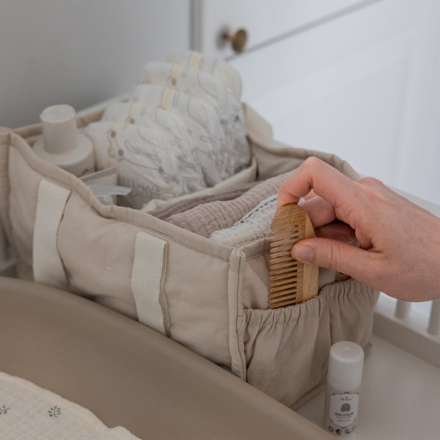 Sebra, Säilytyslokerikko Hoitopöydälle, Morning Beige