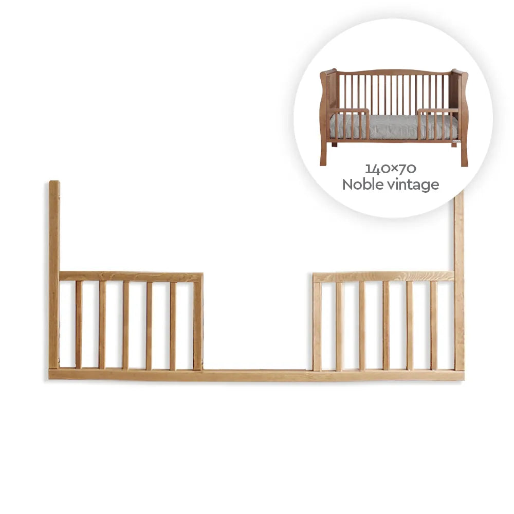 Woodies, Säkerhetsstång DayBed Noble 70x140 cm, Valnöt