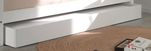 Vipack, Skogsbok, Säng 90x200cm, Vit