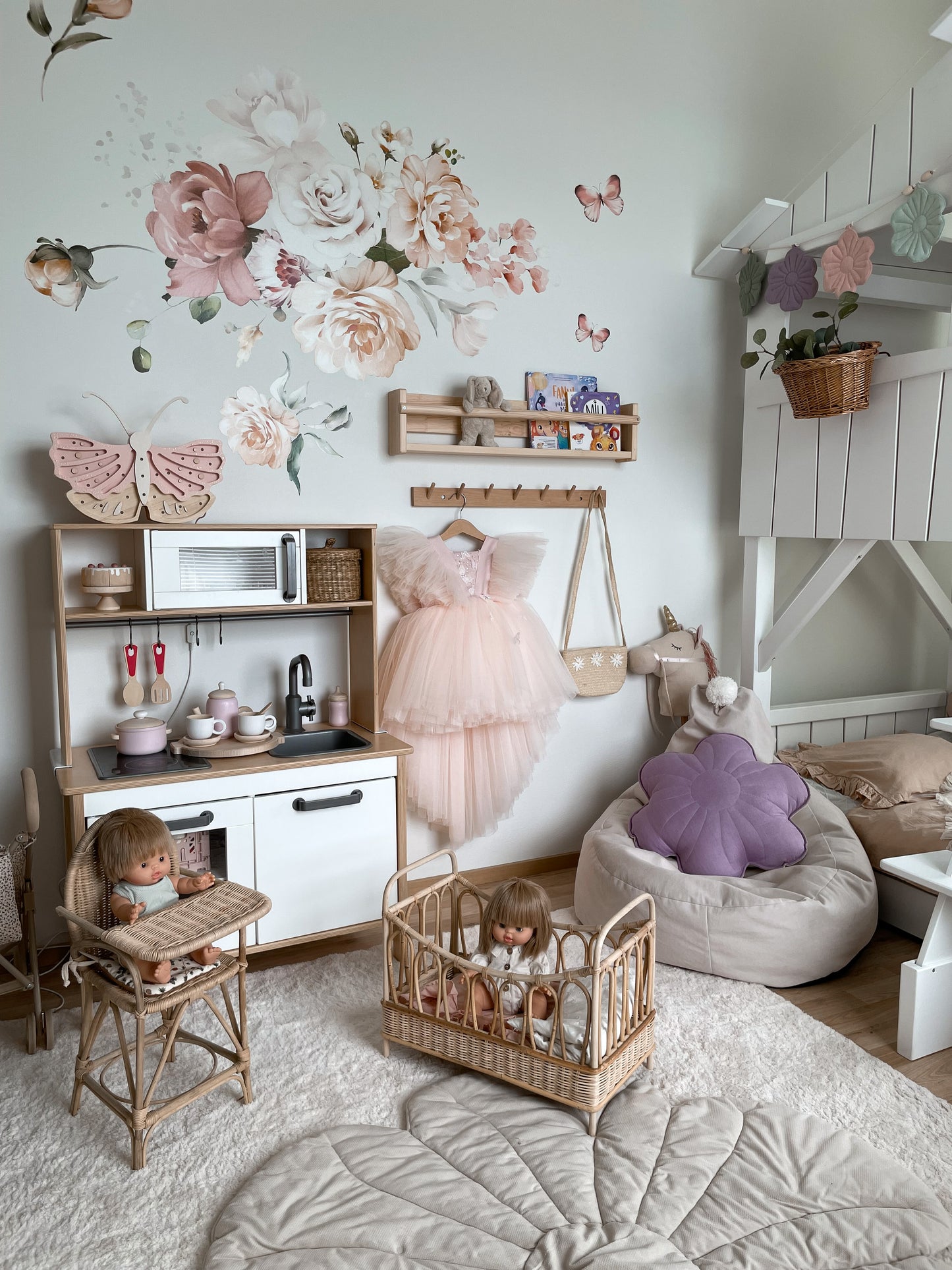 Seinätarra 150x100 cm, Tea Roses