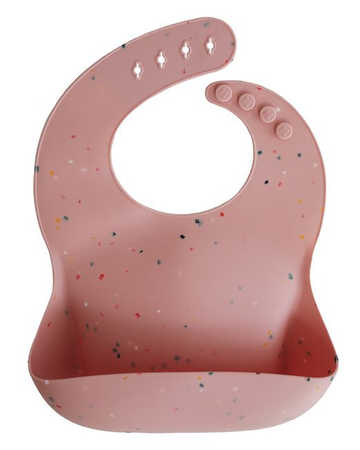 Mushie Ruokalappu, Powder Pink Confetti