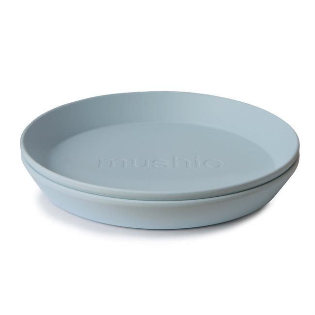 Mushie, Plate 2pcs, Powder Blue