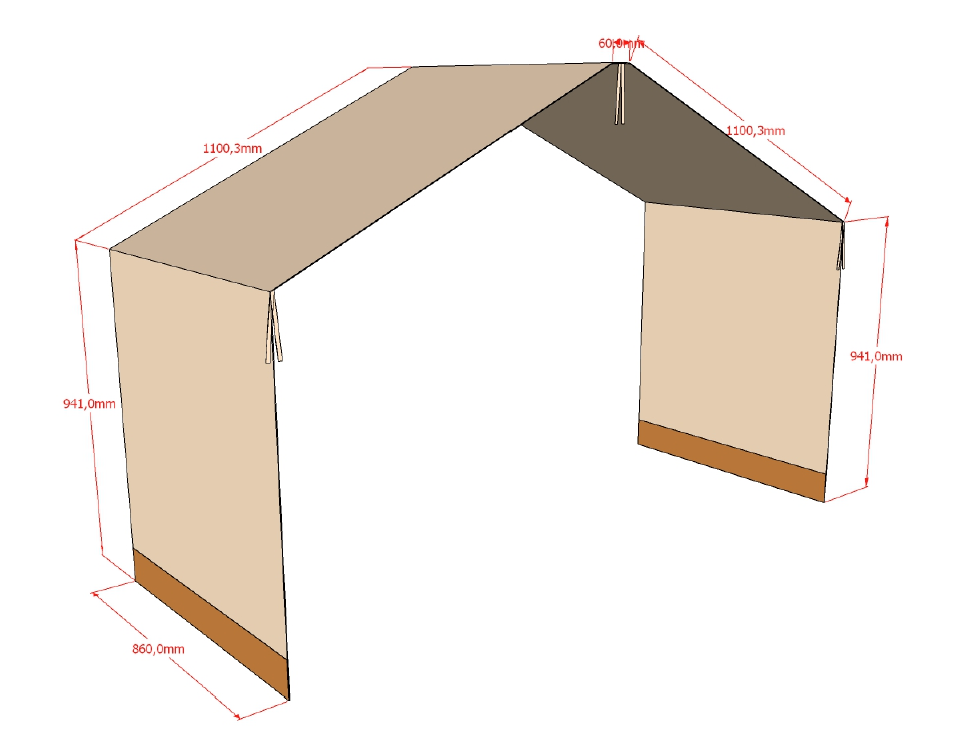 Vipack, Forrest, Sänghimmel, Beige
