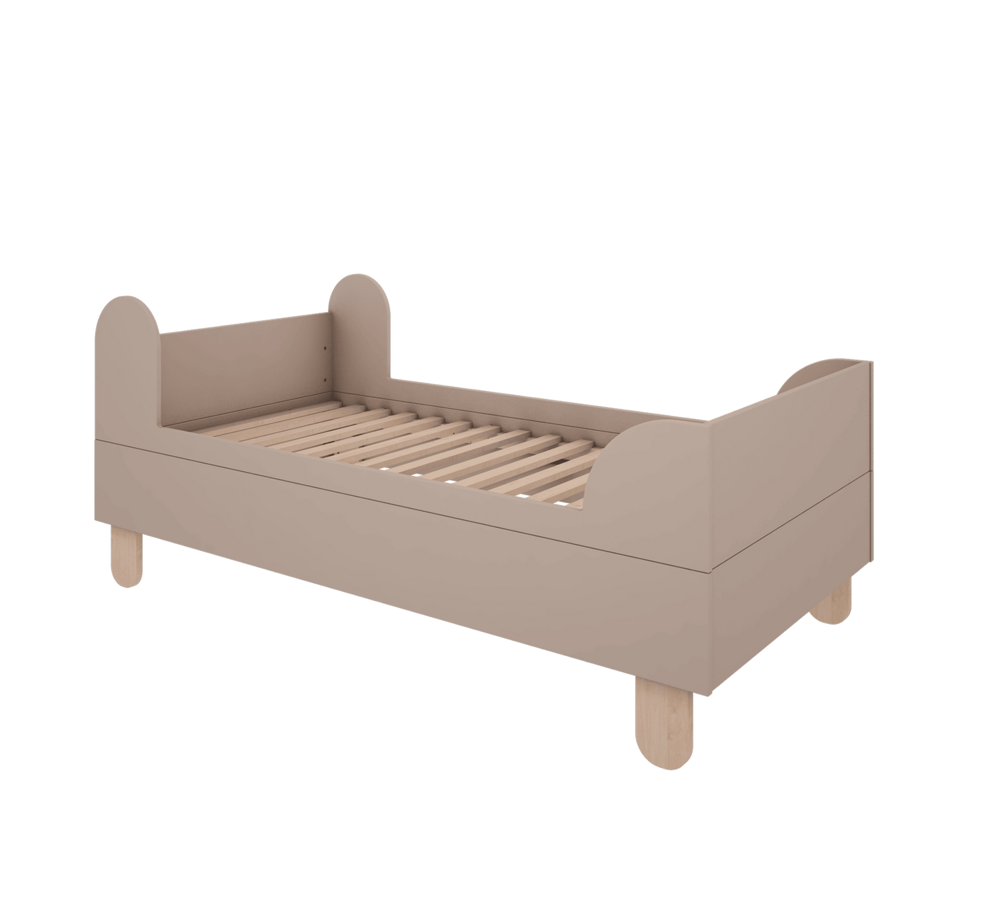 Wood Luck Design, Juniorisänky 80x160 cm, Basic Truffle