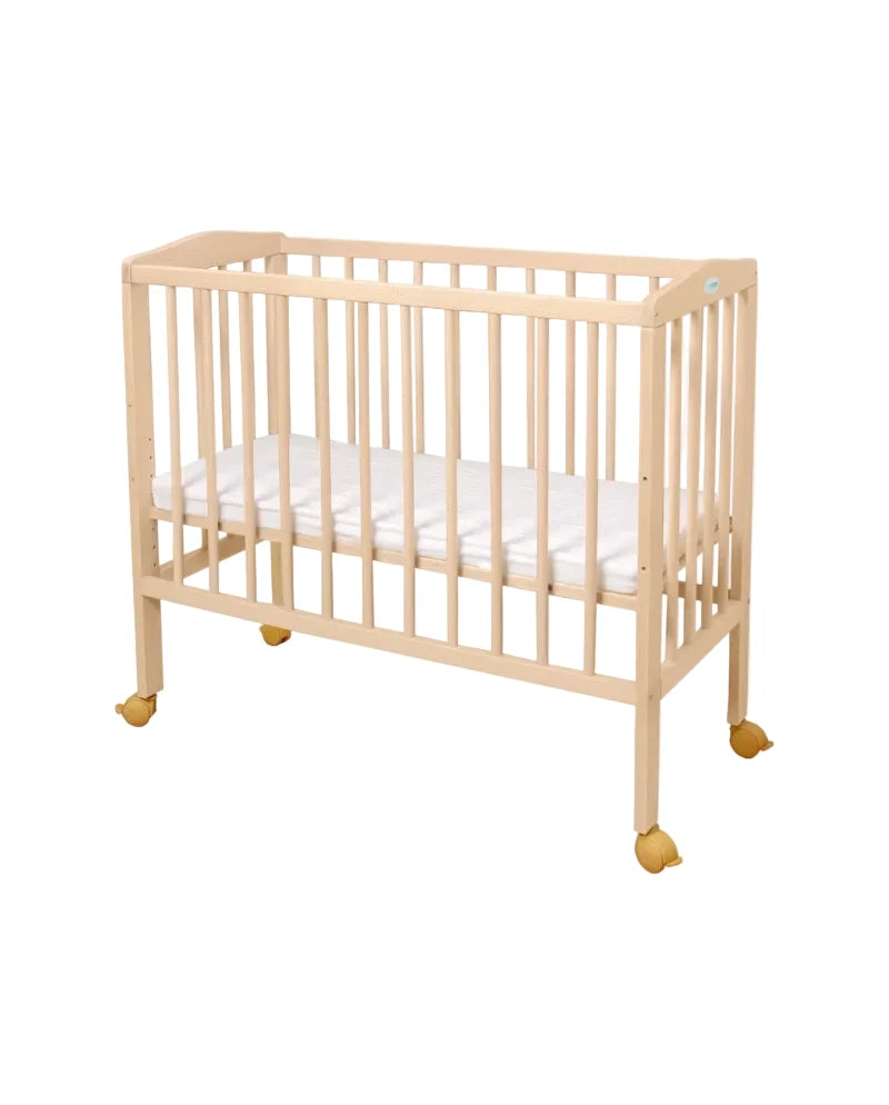 Waldin, Kehto 2-in-1 + Patja, Natural Wood