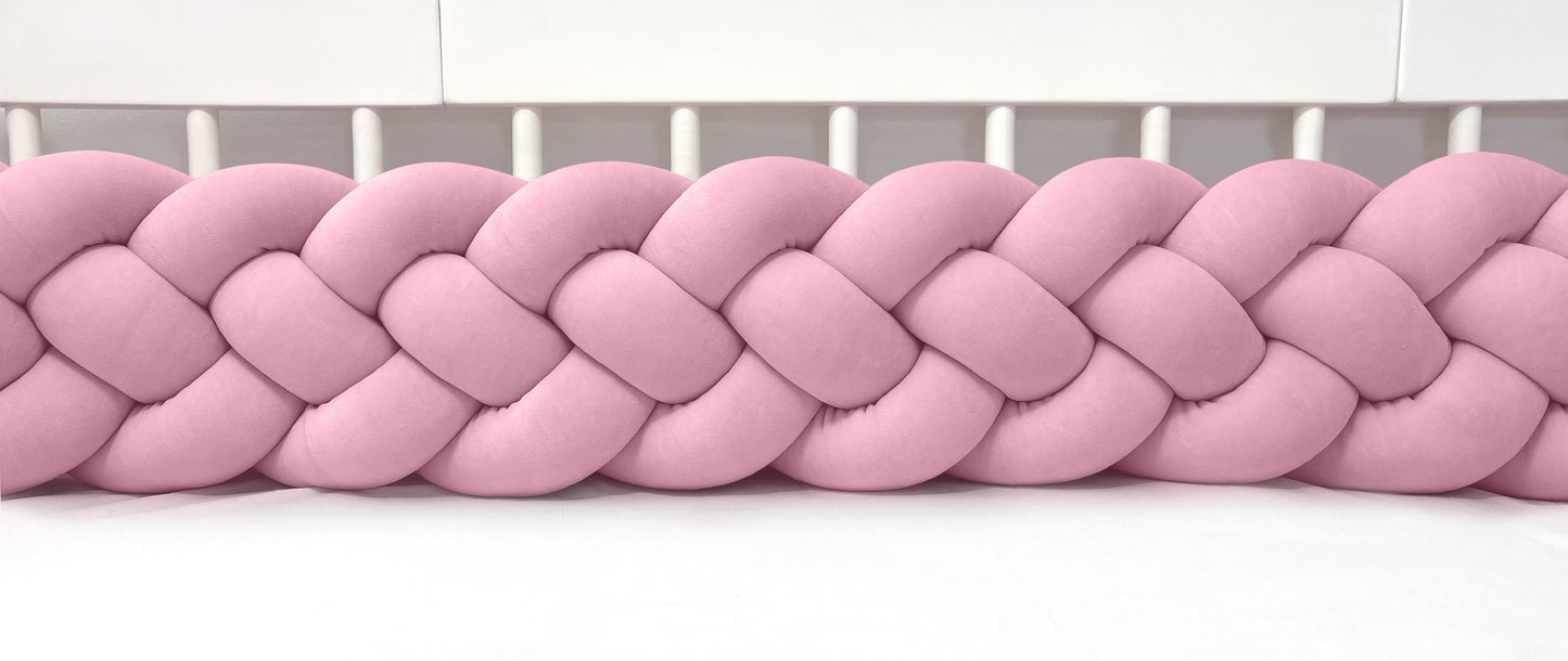 Kantstoppning 4-stavs Letti, Velvet Dirty Pink