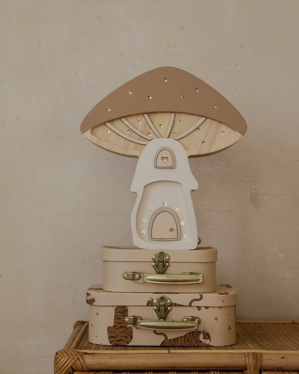 Little Lights Yövalo Mushroom, Fairies Lights Brown