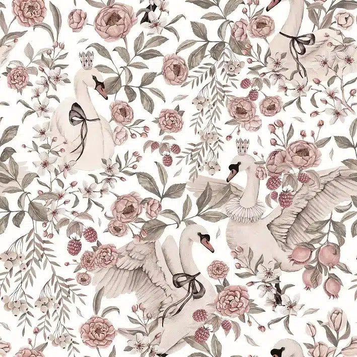 Svan Drottning Vit, Tapet