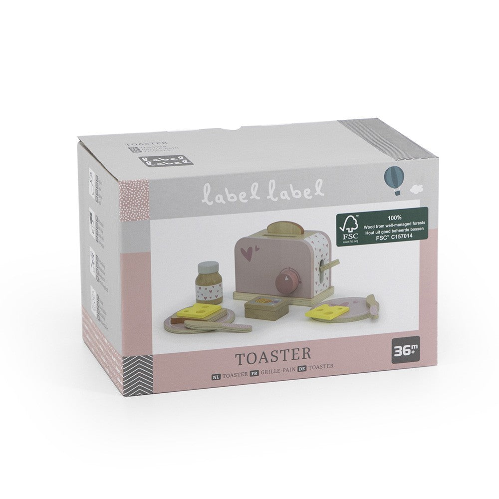 Etikett Etikett, Brödrostset, Rosa