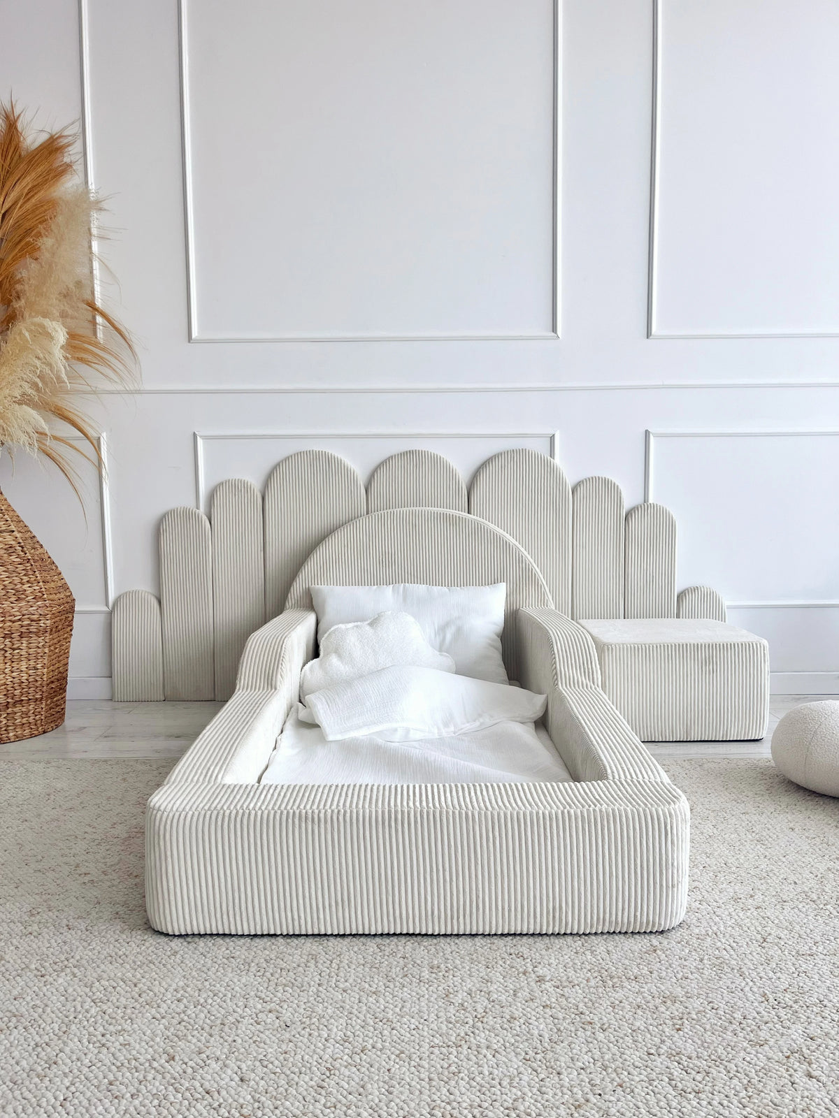 Monio, Montessori Juniorisänky&Patja 70 x 140, Velvet Cream