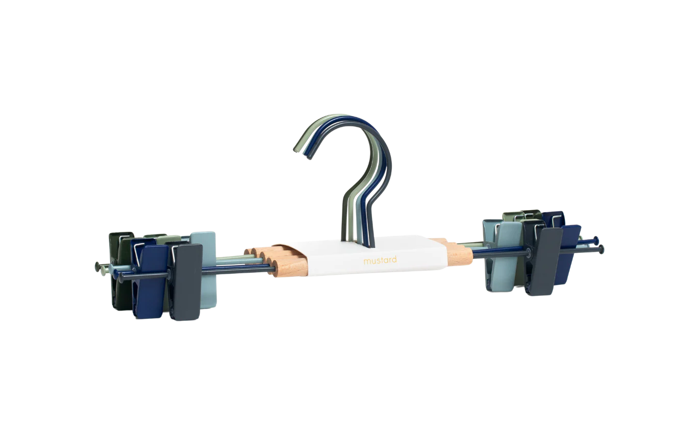 Senapsgjorda galgar med clips, 5 st (olika färger)