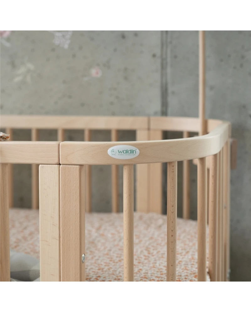 Waldin, Pinnasänky 5in1 + Patja, Natural Wood
