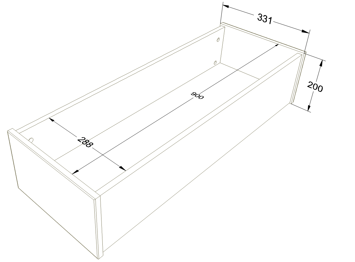 Wood Luck Design, Säng & Förvaring 90x200 cm, Tweens Eukalyptus