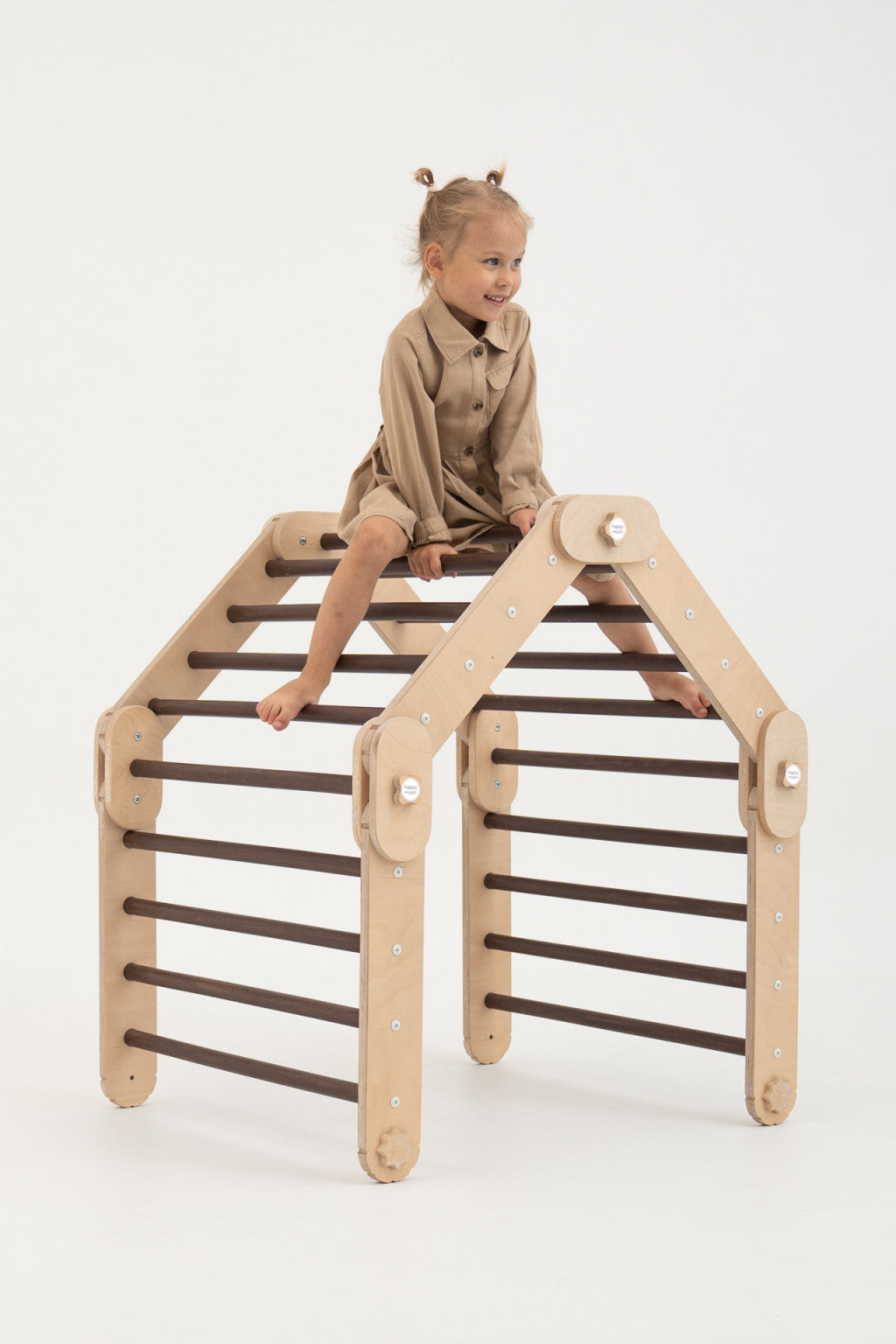 Climber, Climbing Set, Dark Wood