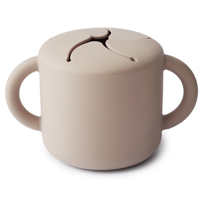 Mushie, Silikon Snack Cup, Shifting Sand