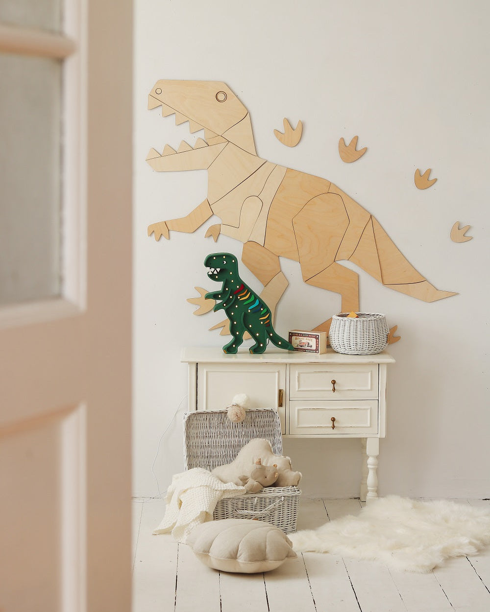 Little Lights Yövalo, Dino T. Rex Rainbow Green