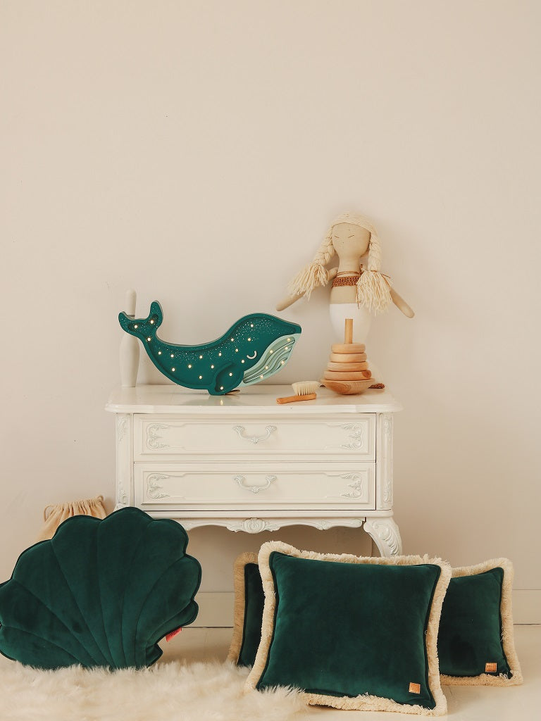 Little Lights Night Light, Whale Galaxy Teal