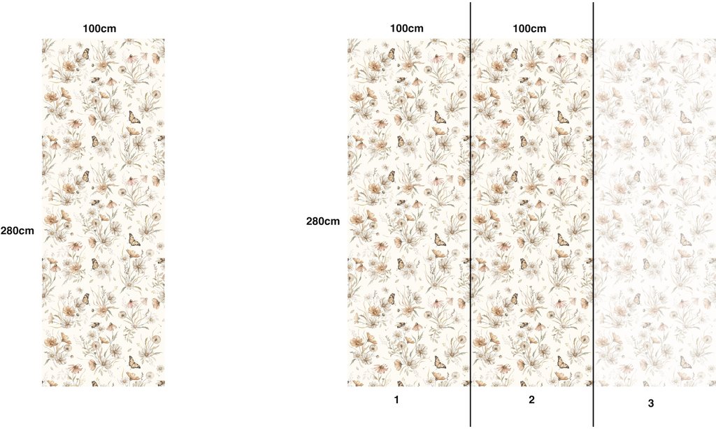 Matuu Gold Meadow White, Tapetti Large