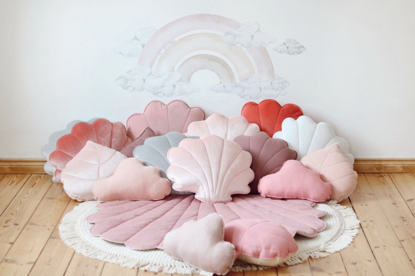 Moi Mili Playmat, Velvet Shell "Soft Pink"