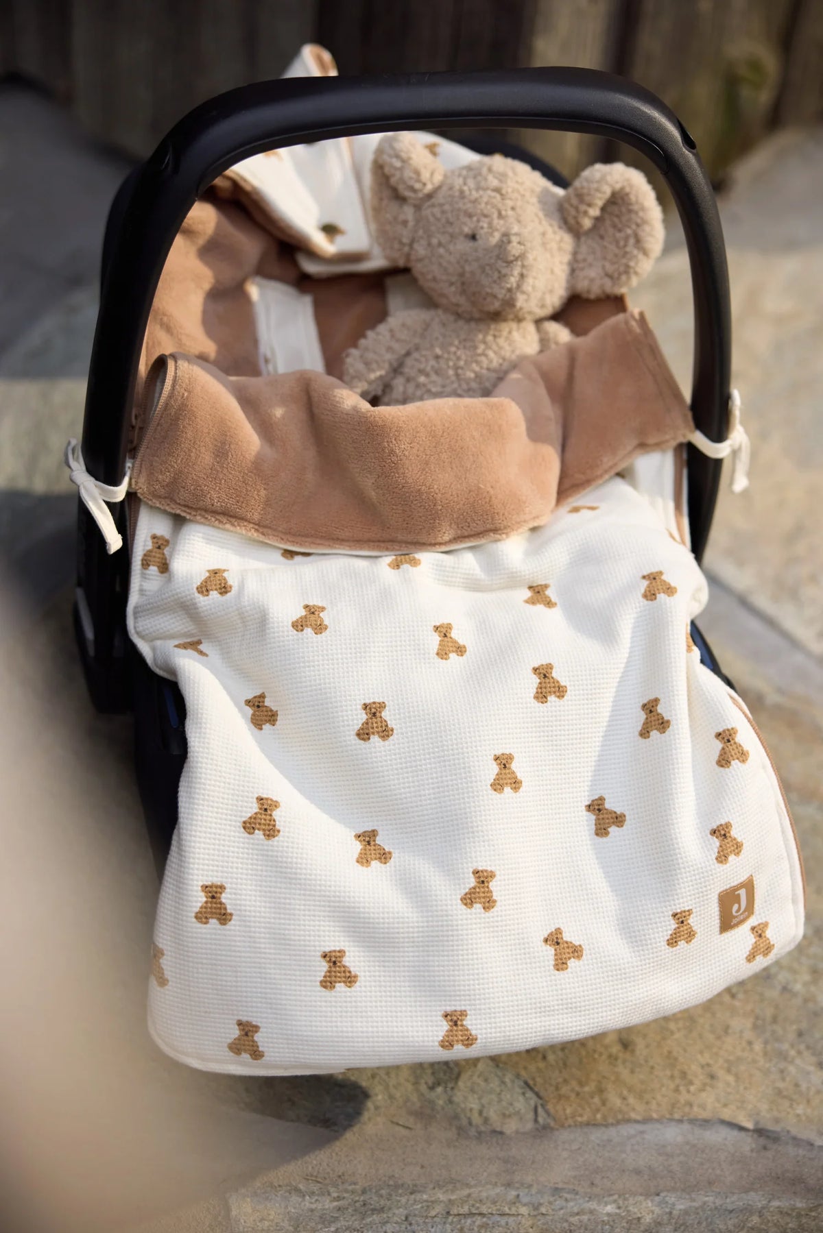 Jollein, Tote bag, Grain Knit Oatmeal