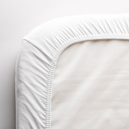 Zebra, Fitted sheet, Junior &amp; Grow 90x160cm (+13cm), White