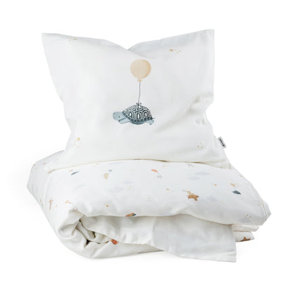 Sebra, Puuvillasatiini Pussilakanasetti 135x100 cm, World of Sebra