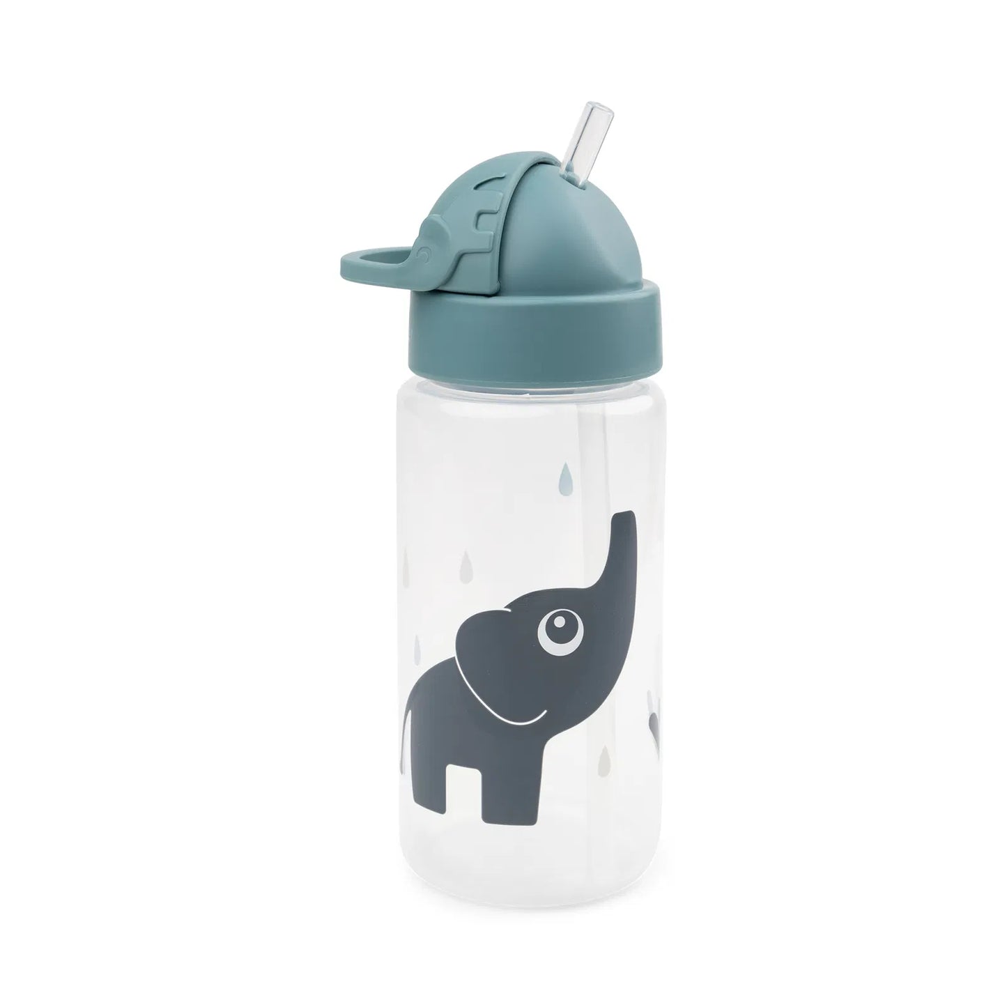 Straw bottle 350ml, Elphee Blue