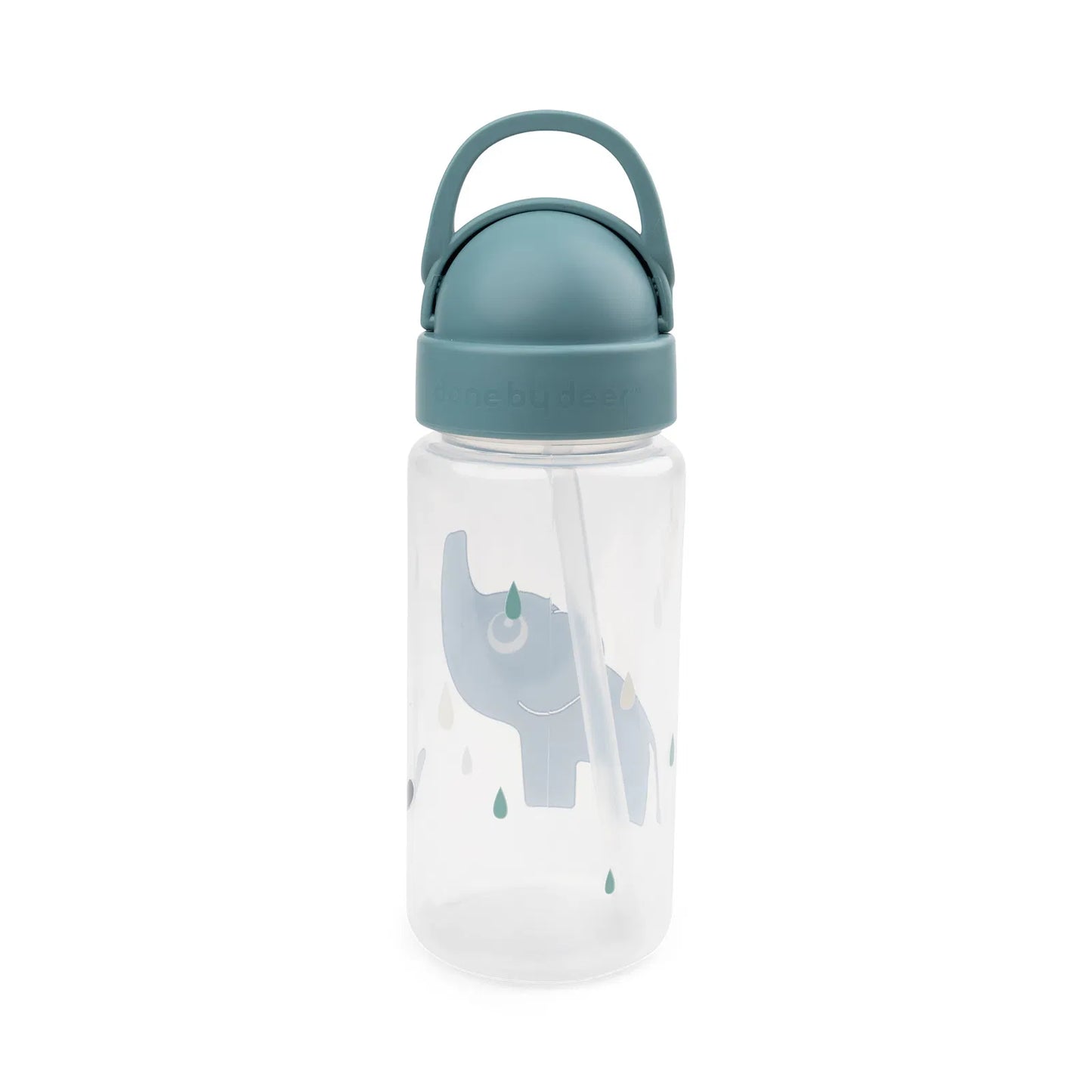 Straw bottle 350ml, Elphee Blue