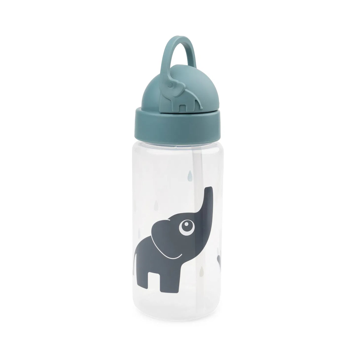 Straw bottle 350ml, Elphee Blue