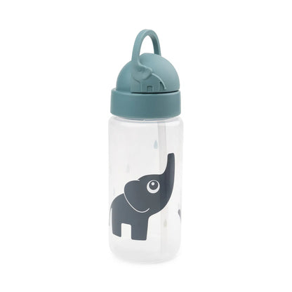 Straw bottle 350ml, Elphee Blue
