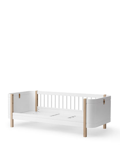 Oliver Furniture, Wood Mini+ Juniorisänky 70x160 cm, White/Oak