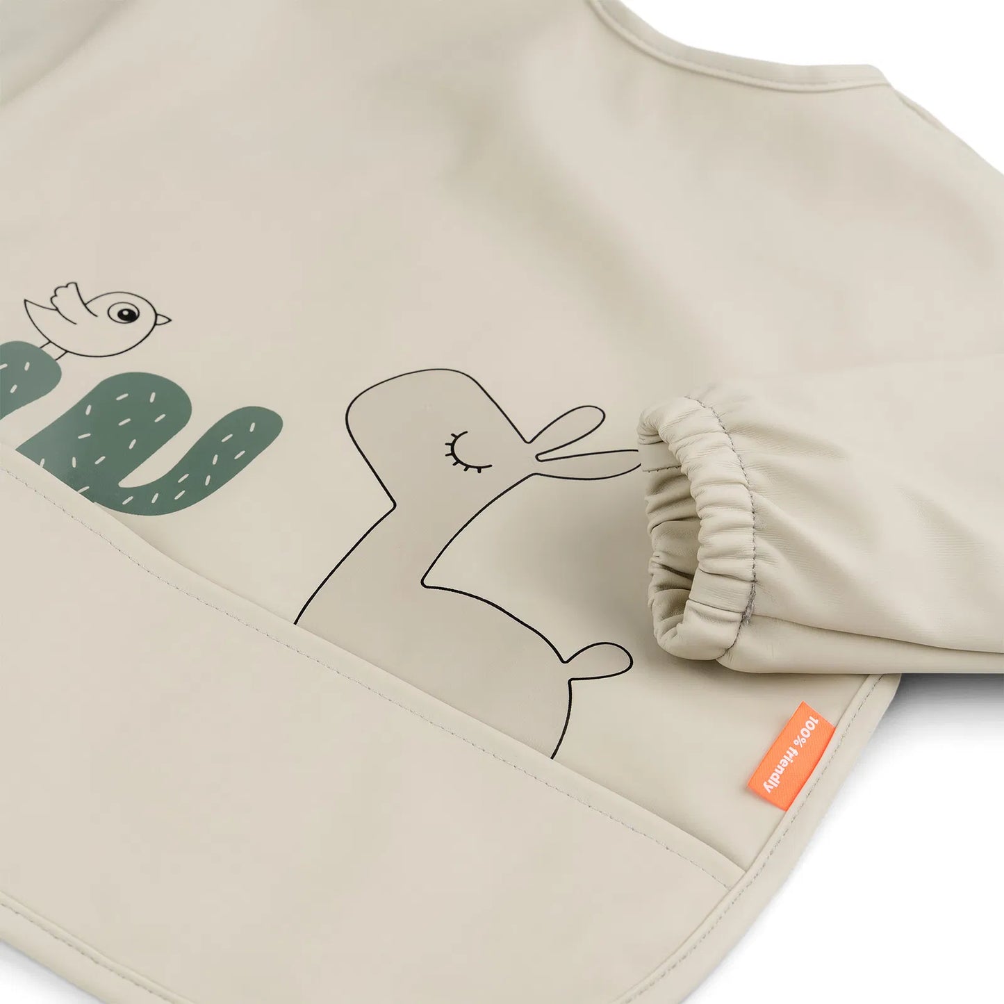 Bib with sleeves, Lalee Sand