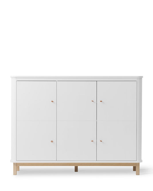 Oliver Furniture, Wood Senkki, White/Oak