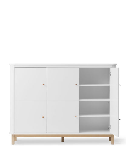 Oliver Furniture, Wood Senkki, White/Oak