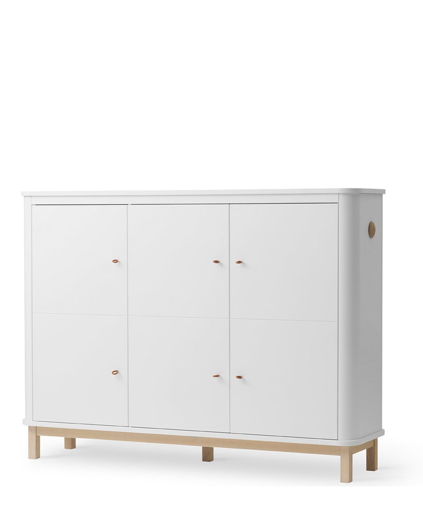 Oliver Furniture, Wood Senkki, White/Oak