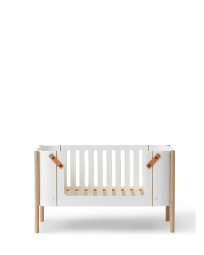Oliver Furniture, Wood Co-Sleeper, White/Oak