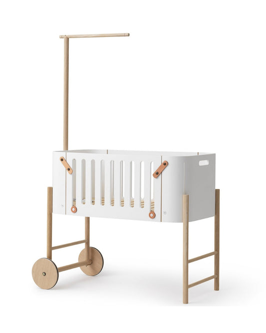 Oliver Furniture, Wood Co-Sleeper, White/Oak