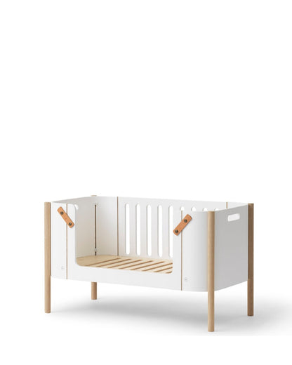 Oliver Furniture, Wood Co-Sleeper, White/Oak