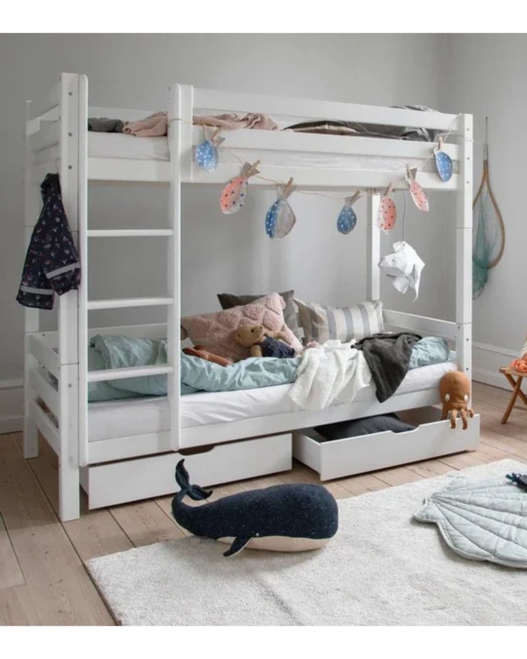 Hoppekids, ECO Luxury, Bunk bed 70x160 cm (convertible), White