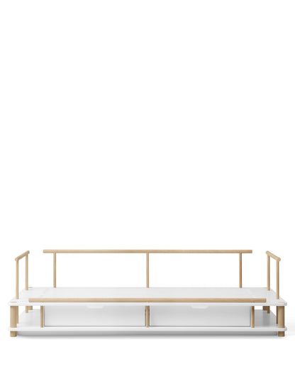 Oliver Furniture, Camp, Sohvasänky 90x180 cm, White/Oak