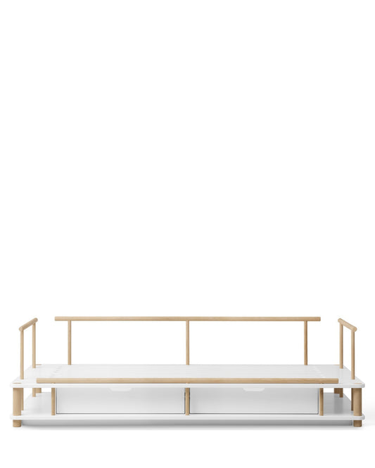 Oliver Furniture, Camp, Sohvasänky 90x180 cm, White/Oak