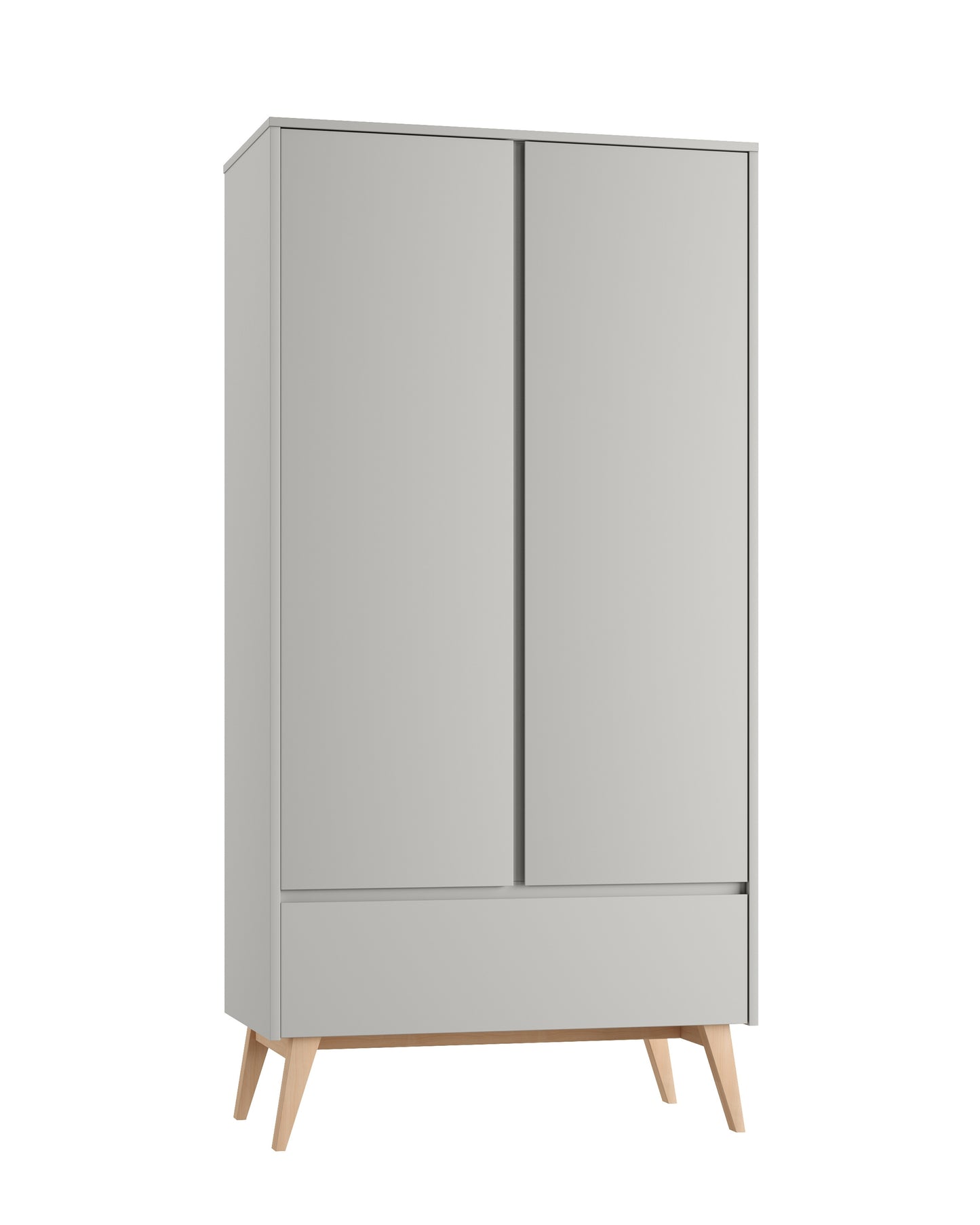 Pinio, Svänggarderob 2 dörrar, Grå