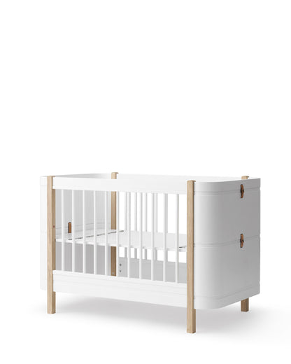 Oliver Furniture, Wood Mini+ Pinnasänky&Juniorisänky 5in1, White/Oak