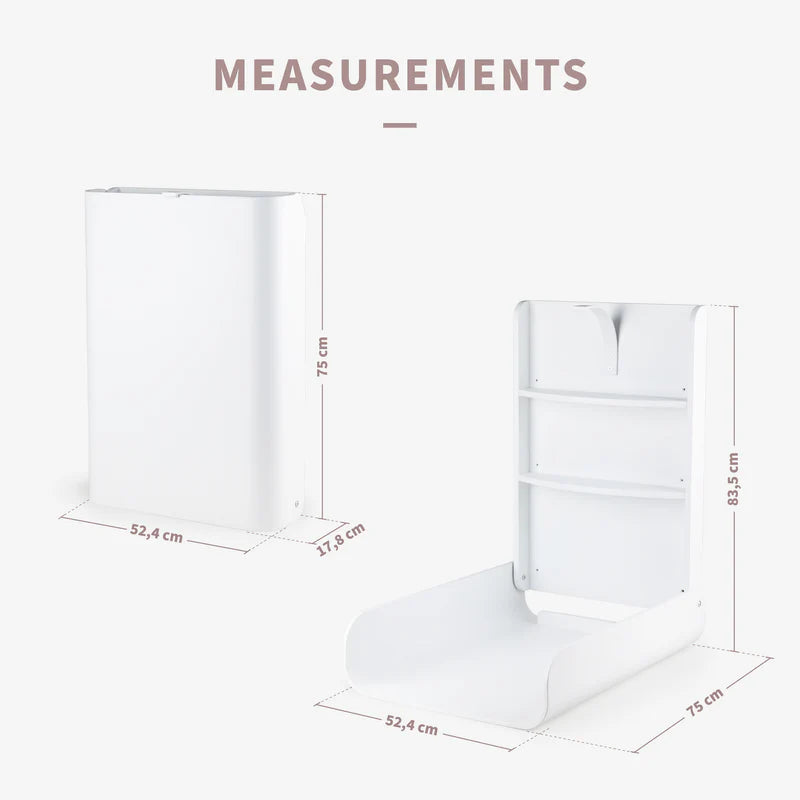 Sebra, Seinään Kiinnitettävä Hoitotaso, White