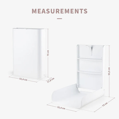 Sebra, Seinään Kiinnitettävä Hoitotaso, White