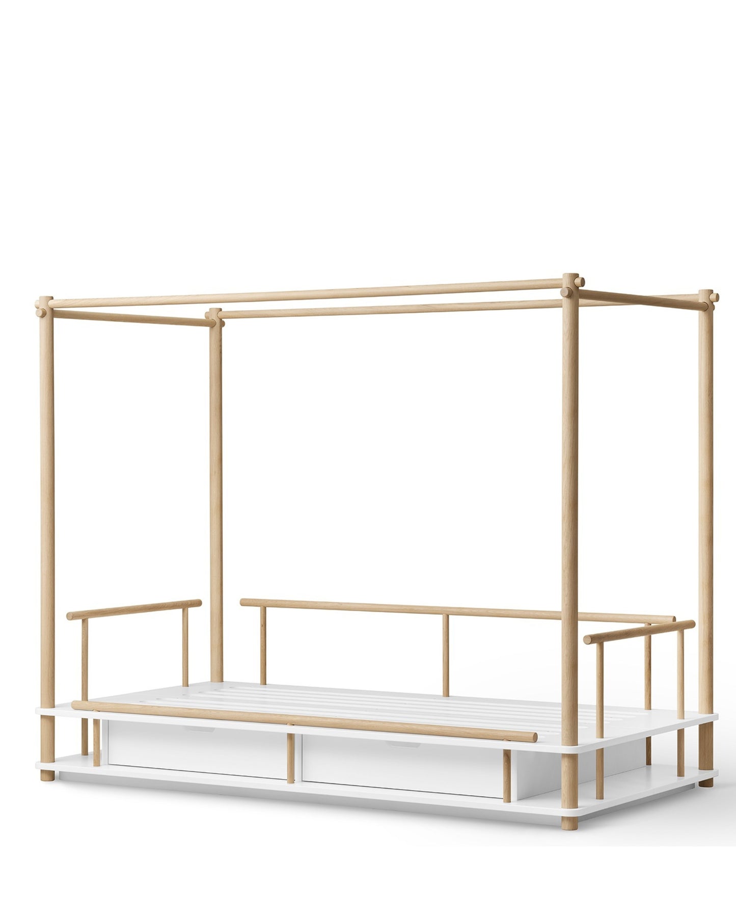 Oliver Furniture, Camp, Katossänky 90x180 cm, White/Oak
