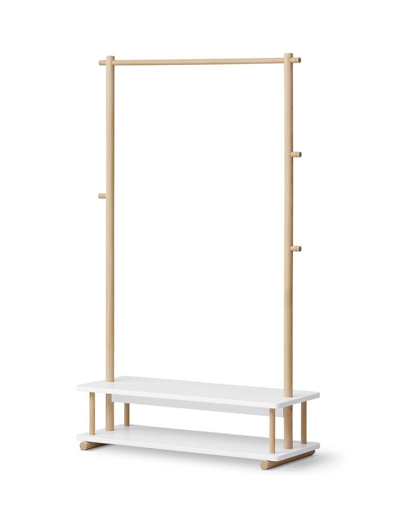 Oliver Furniture, Camp, Vaatetanko White/Oak